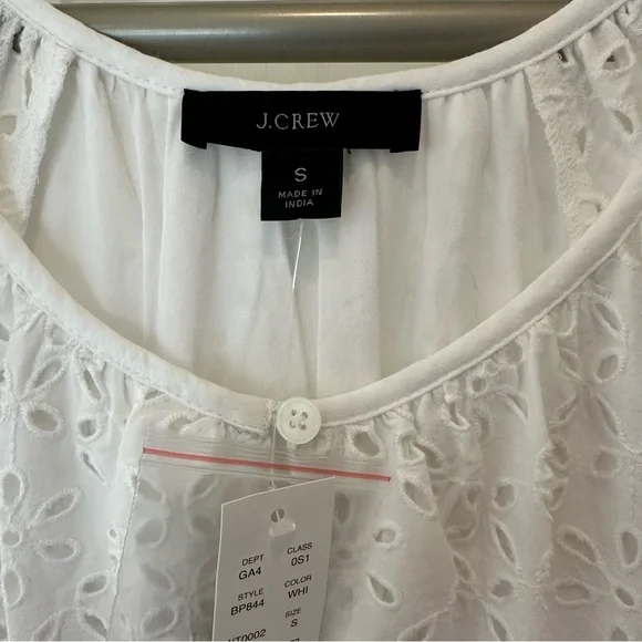 NWT J. Crew Provence smocked-waist midi dress in eyelet - Picture 10 of 12